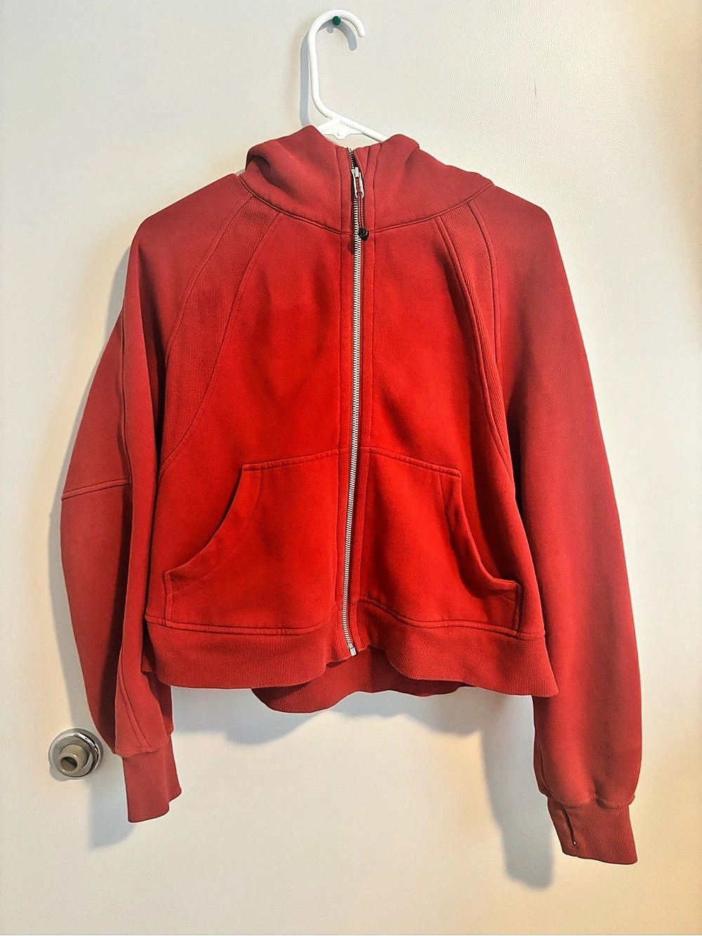 Lululemon Scuba Oversized Full-Zip Hoodie Burgundy Jacket